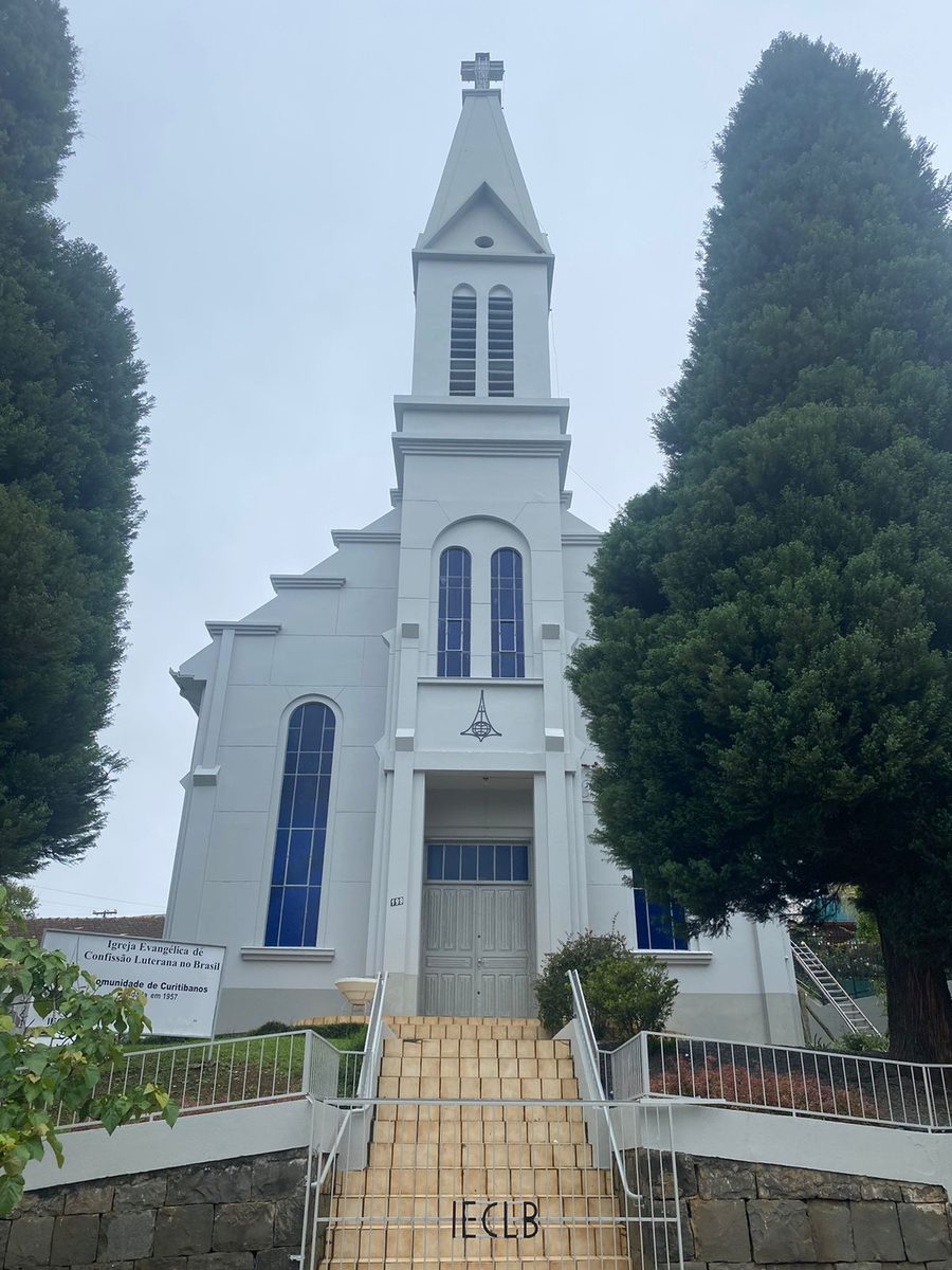 Façade de l’église luthérienne de Curitibanos, Santa Catarina