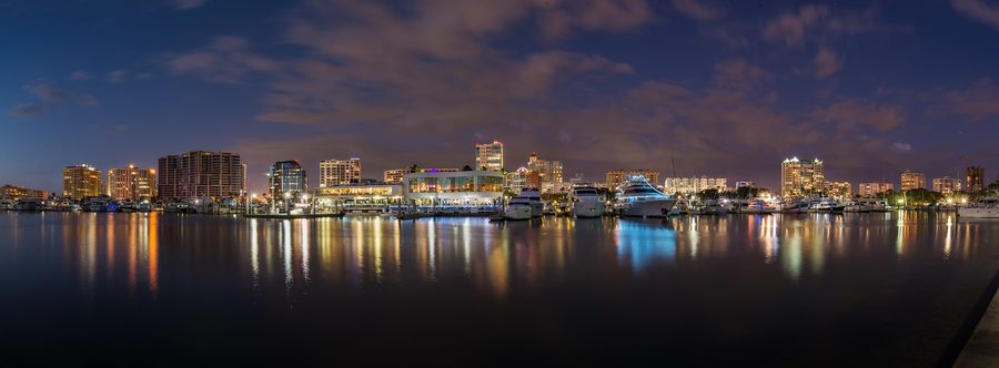 Panorama du centre-ville de Sarasota depuis Bayfront Park