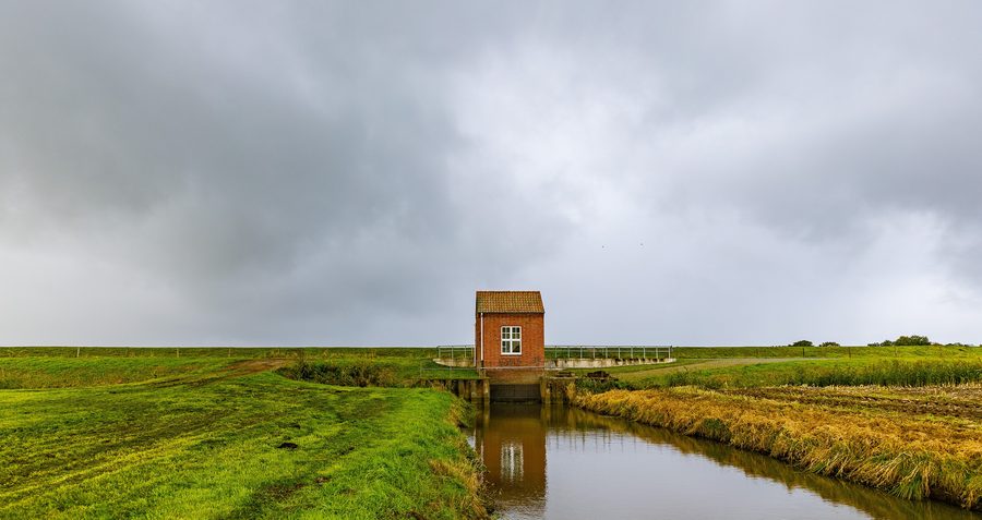 Station de pompage sur le canal Nordgeorgsfehn à Uplengen