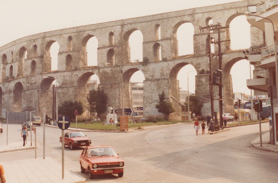 Kavala avec l’aqueduc