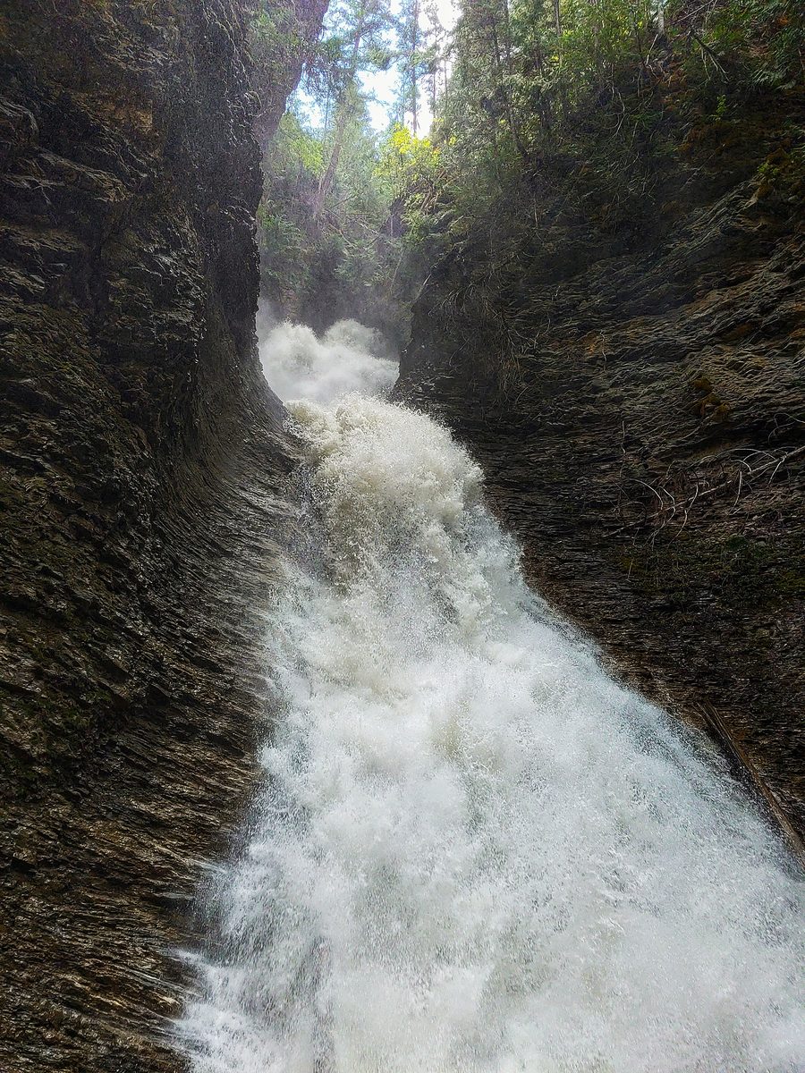 Margaret Falls à Sunnybrae en Colombie-Britannique