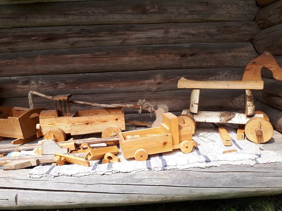 Jouets traditionnels au musée paysan seto à Värska