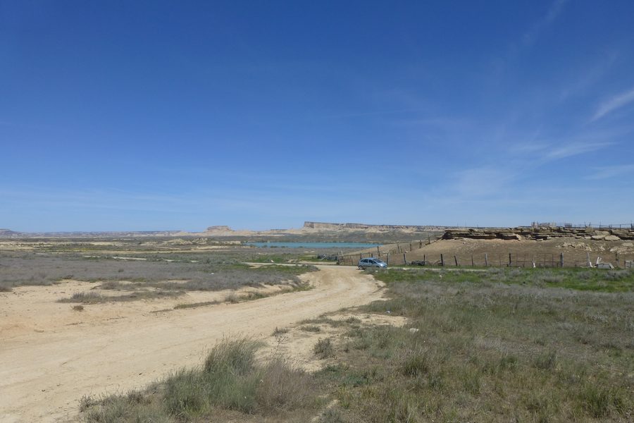 Paysage semi-désertique des Bardenas Reales en Navarre