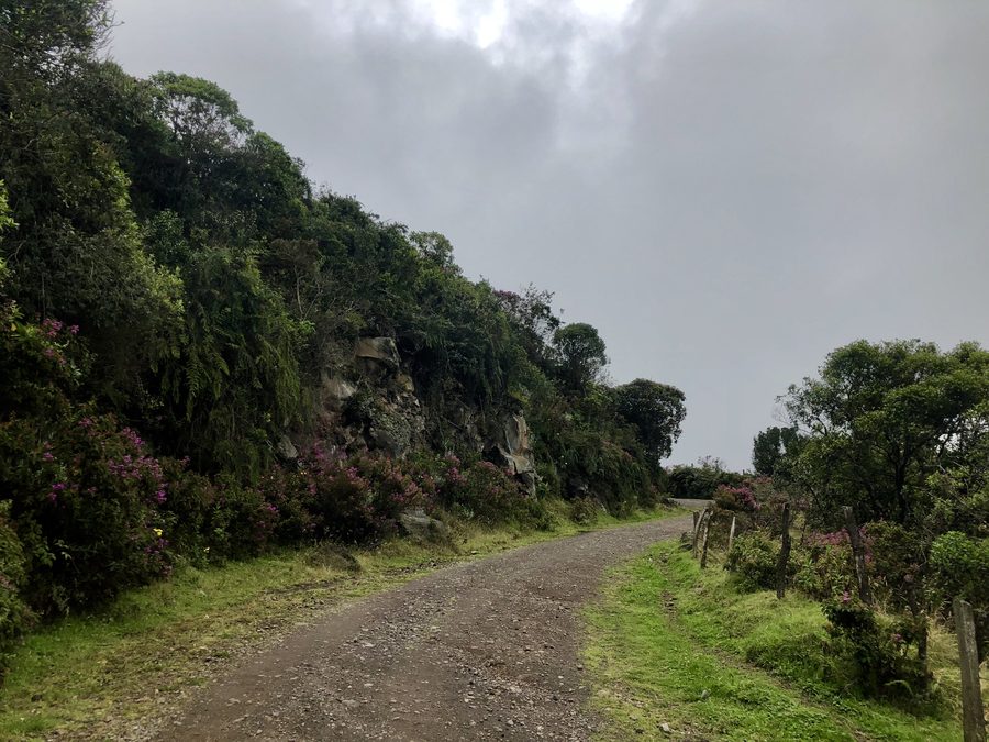 Paysage volcanique dans le Nariño