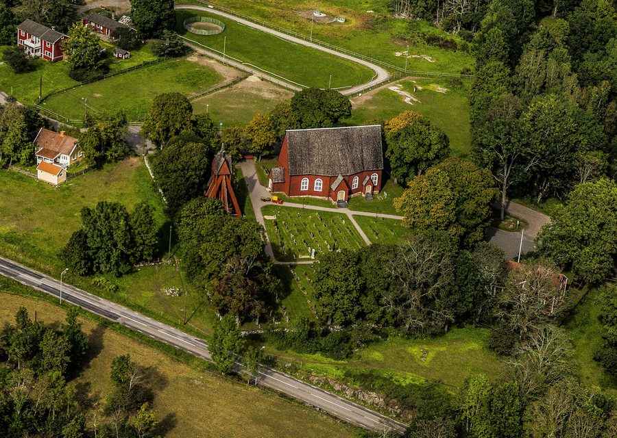 Extérieur de Kråksmåla kyrka à Kråksmåla, Suède