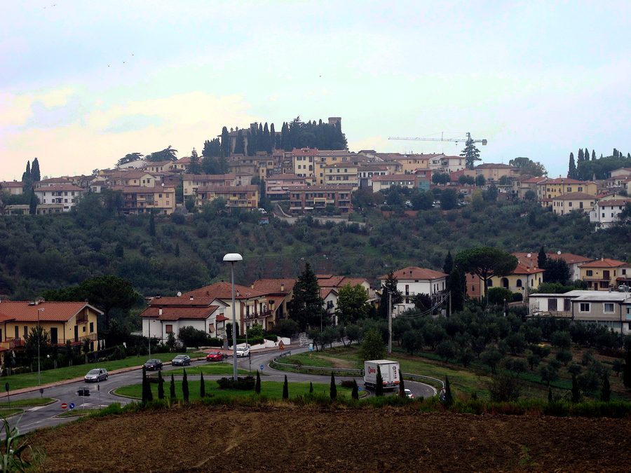 Vue de Cerreto Guidi en Toscane