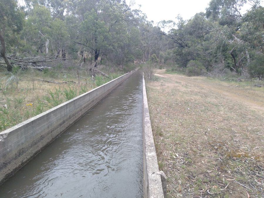 Section du canal Bendigo-to-Malmsbury à Sedgwick