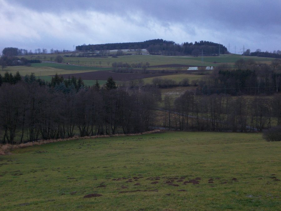 Vue sur le Vogelsberg près de Feldatal depuis l’est