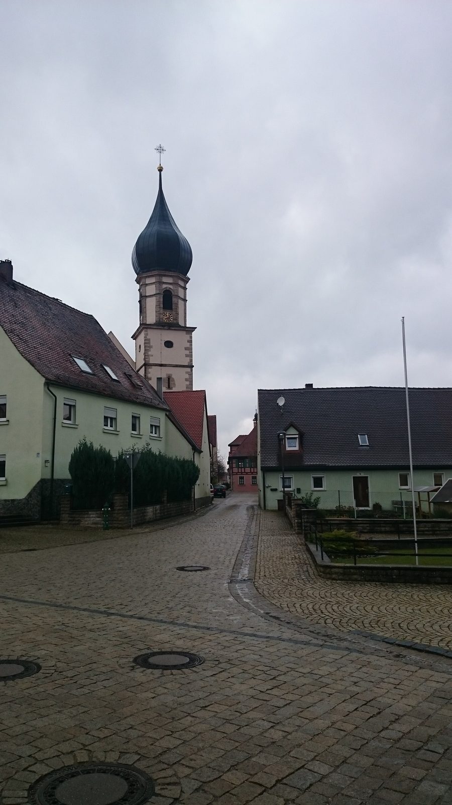 Vue de Dürrwangen dans l'arrondissement d'Ansbach