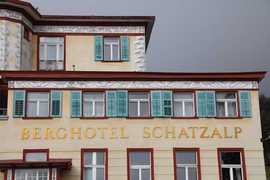 Hôtel de montagne Schatzalp, ancien sanatorium au-dessus de Davos