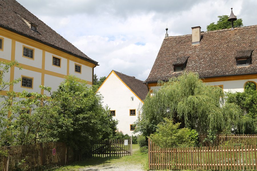 Vue extérieure du monastère de Polling en Bavière