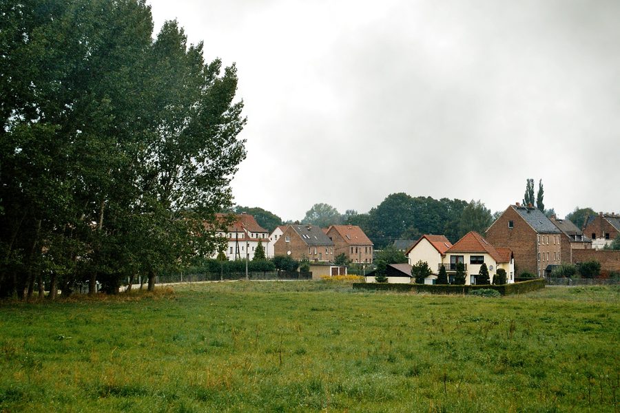 Vue vers le village de Luckenau près de Zeitz