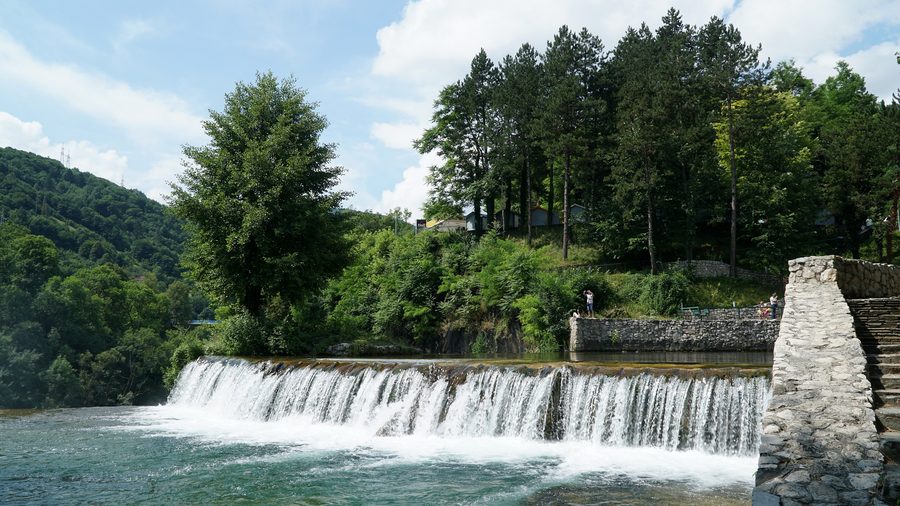 Cascade à Jajce, Bosnie-Herzégovine