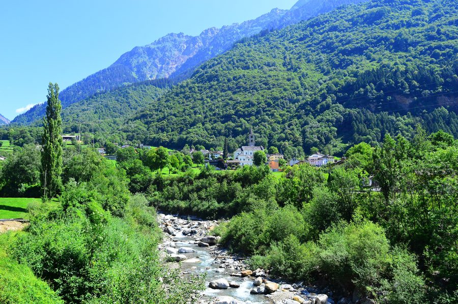 Aquila dans la Valle Blenio dans le canton du Tessin