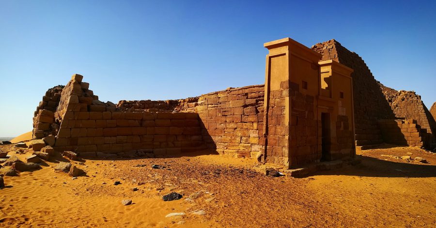 Pyramides de Méroé à Bajrawiya au Soudan