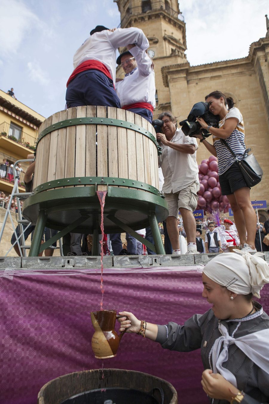 Fête des vendanges à Labastida dans la Rioja Alavesa