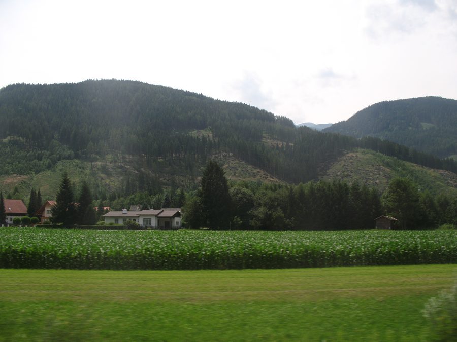 Vue de Trieben en Autriche