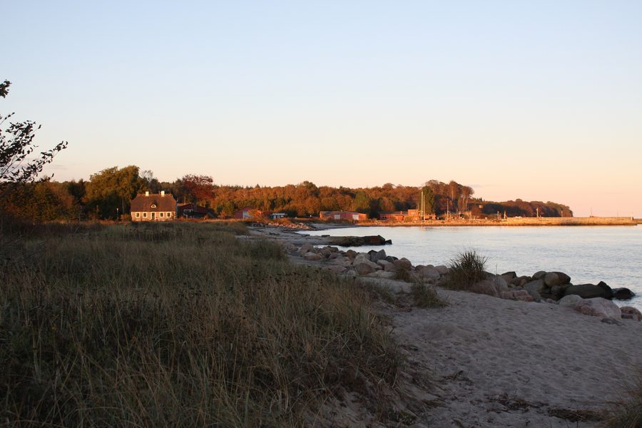 Vue de Hesnæs, un petit village sur l'île danoise de Falster