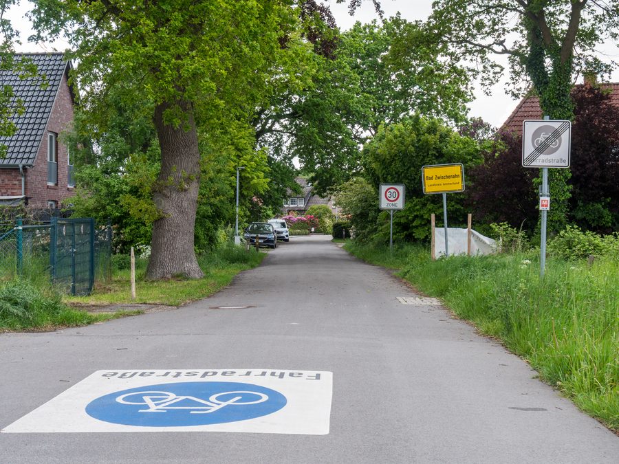 Itinéraire cyclable d’Oldenbourg à l’entrée de Bad Zwischenahn