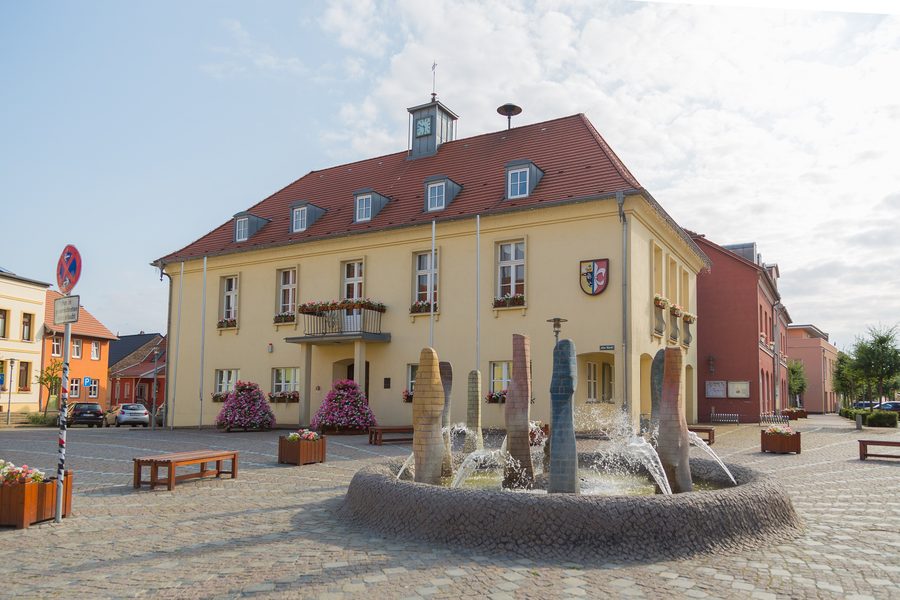 Mairie de la ville de Tessin dans l’arrondissement de Rostock
