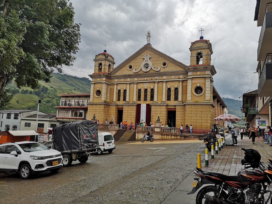 Façade de l’Iglesia de San José de Pácora à Pácora, Caldas