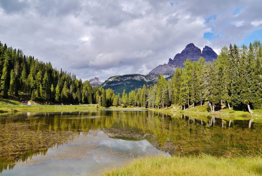 Col de montagne vers les Tre Cime di Lavaredo dans le Trentin, Italie