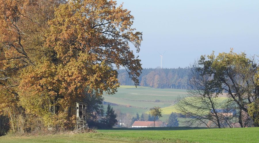 Paysage d’automne dans la vallée de l’Ilm près de Jetzendorf