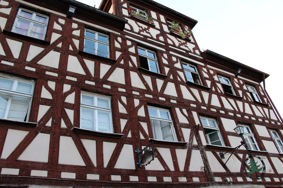 Maison à colombages historique dans la Königstraße à Fürth