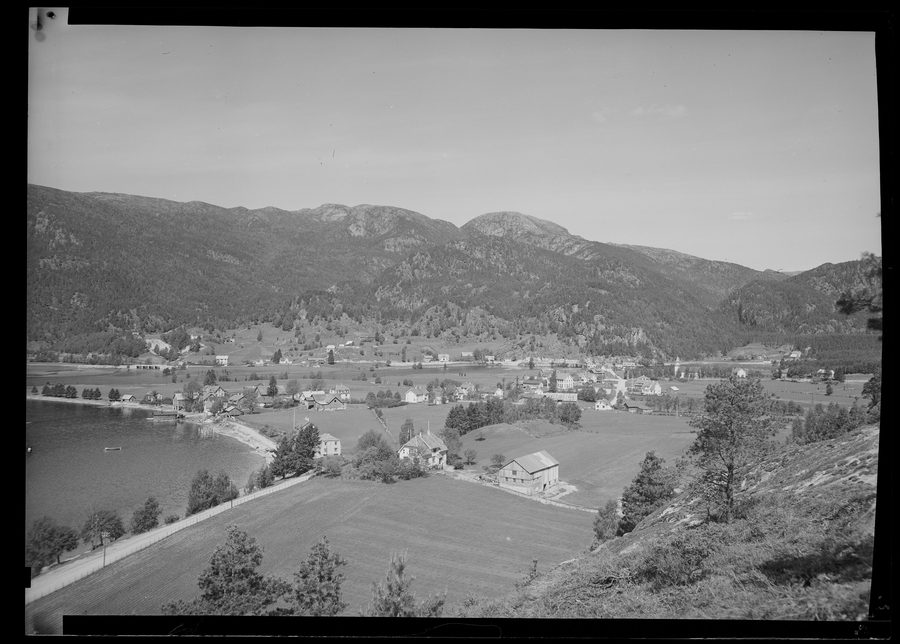 Vue de Tonstad dans la commune de Sirdal en Norvège