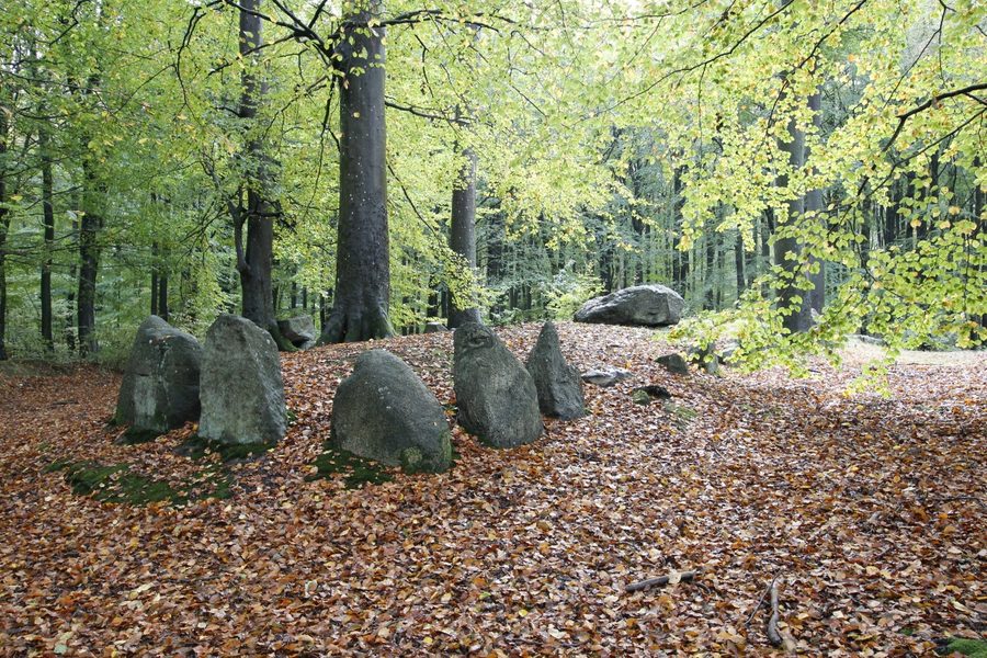Dolmen à Blommeskobbel sur l’île d’Alsen, Danemark