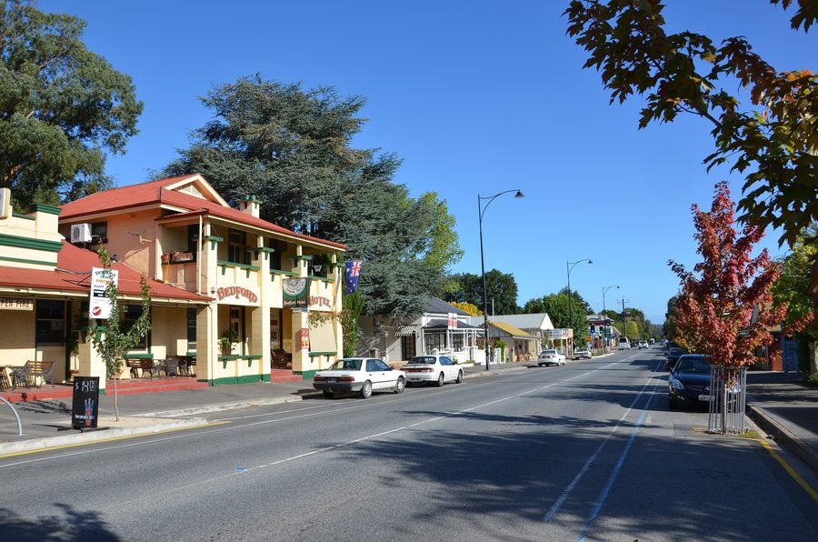 Rue principale de Woodside, en Australie-Méridionale