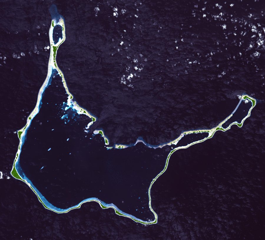 Atoll d’Arno vu du ciel