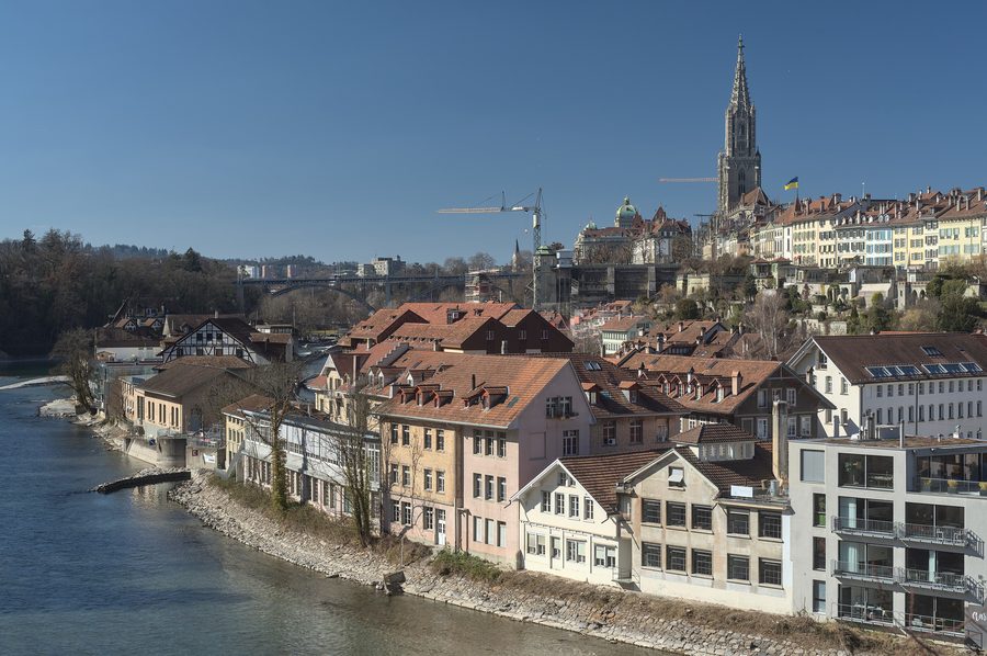 Vieille ville de Berne vue du sud-est