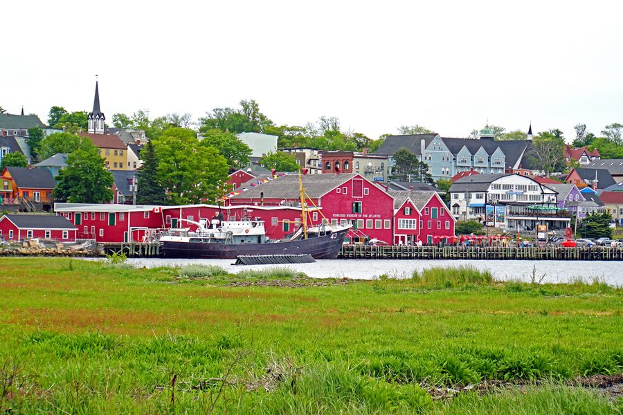 Maisons historiques et secteur portuaire de Lunenburg en Nouvelle-Écosse