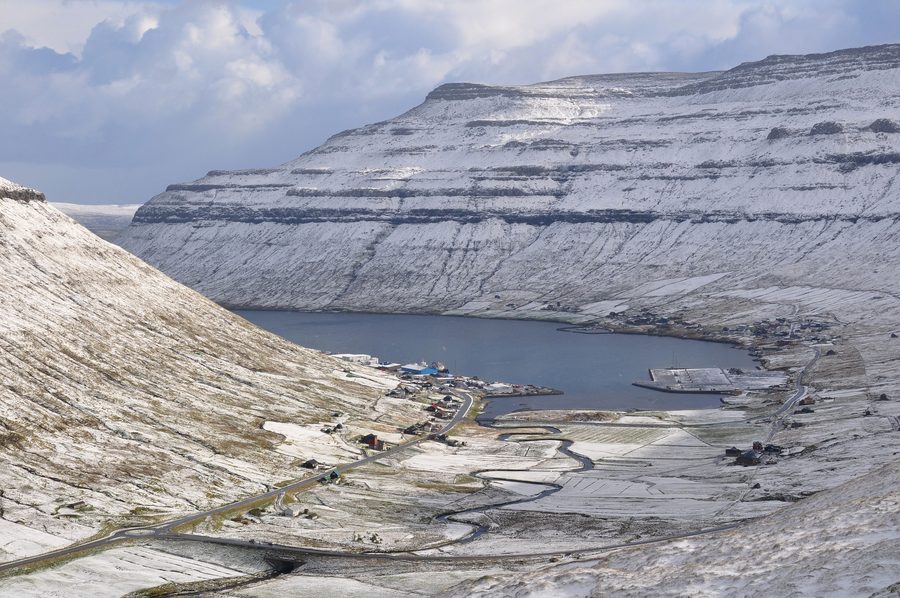 Kollafjørður et Signabøur sur le fjord de Kollafjørður à Streymoy