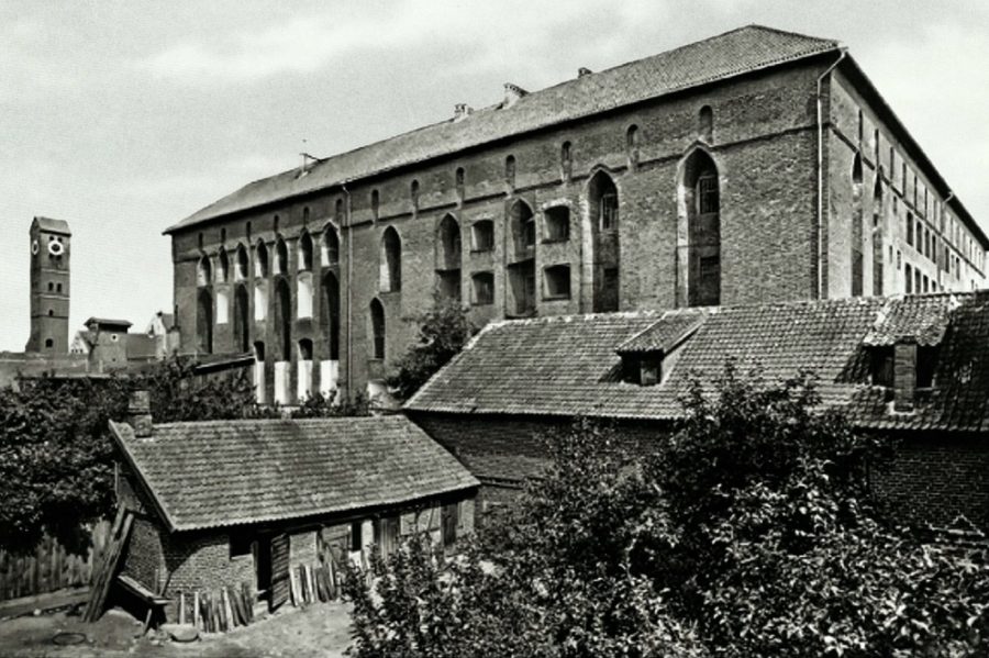 Vue historique du château de Ragnit, aujourd'hui à Neman, en Russie