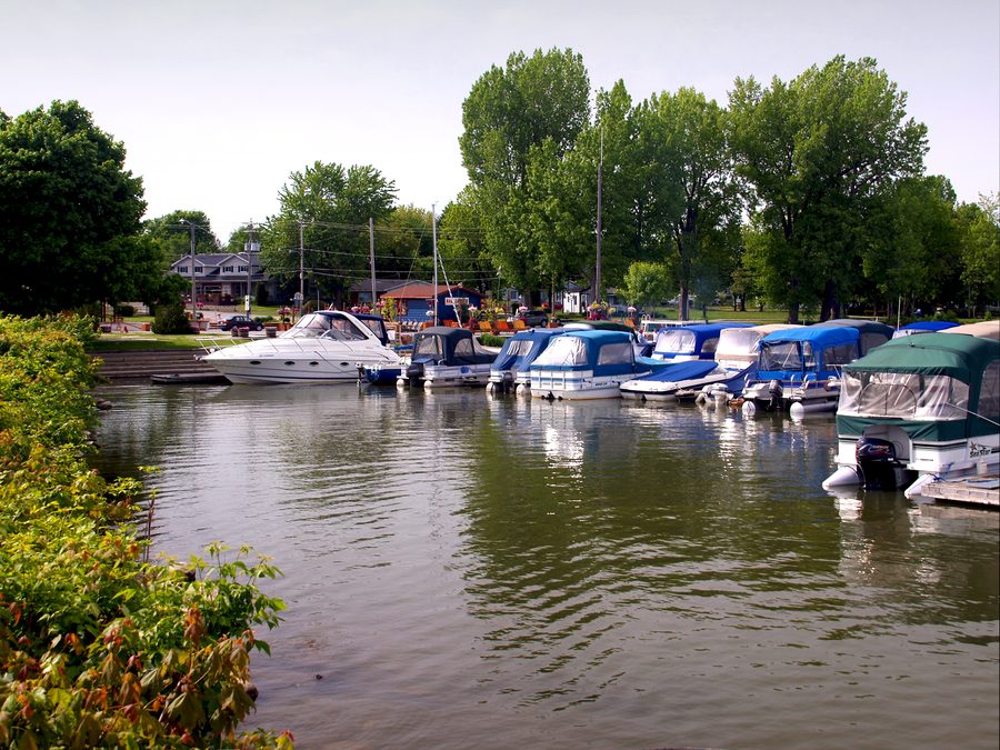 Marina de Venise-en-Québec sur le lac Champlain