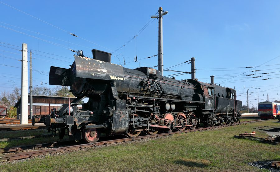 Locomotive à vapeur 52.855 au musée ferroviaire de Sigmundsherberg en Basse-Autriche