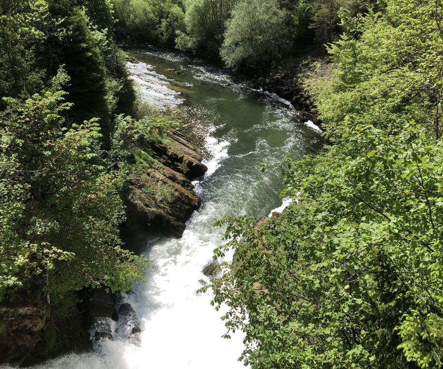 L’Areuse dans les gorges de l’Areuse, dans le canton de Neuchâtel