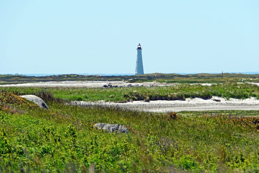 Phare de Cape Sable sur la côte de la Nouvelle-Écosse