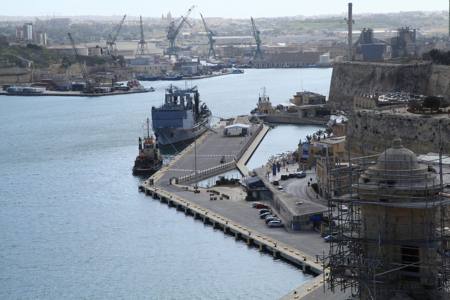 Vue sur La Valette et le Grand Harbour depuis les Upper Barrakka Gardens