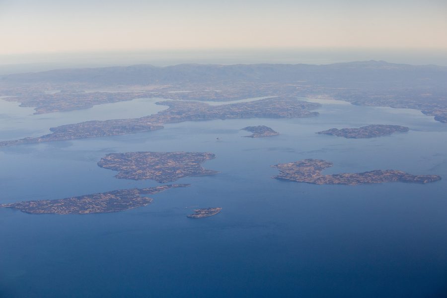 Îles de l’archipel de Chiloé au large de la côte chilienne