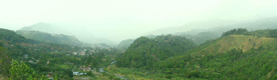 Ville de Boquete dans les hautes terres de Chiriquí
