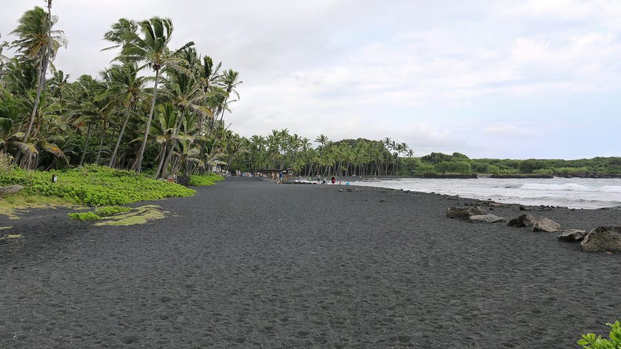 Punalu'u Beach à Pahala sur l’île d’Hawaï
