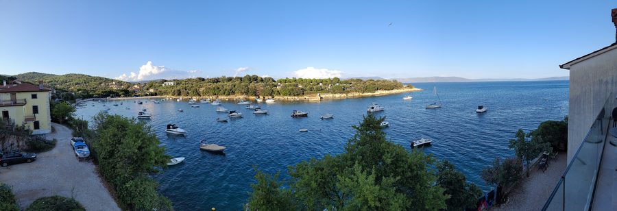Panorama de Sveta Marina sur la côte de l'Istrie