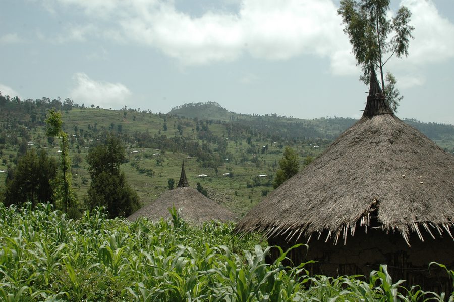 Paysage à East Hararghe dans l’est de l’Éthiopie