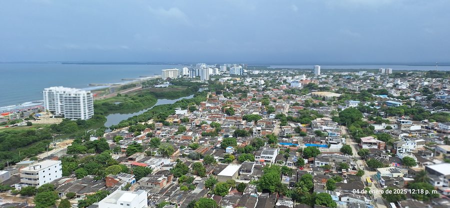 Vue de Cartagena sur la côte caraïbe de la Colombie