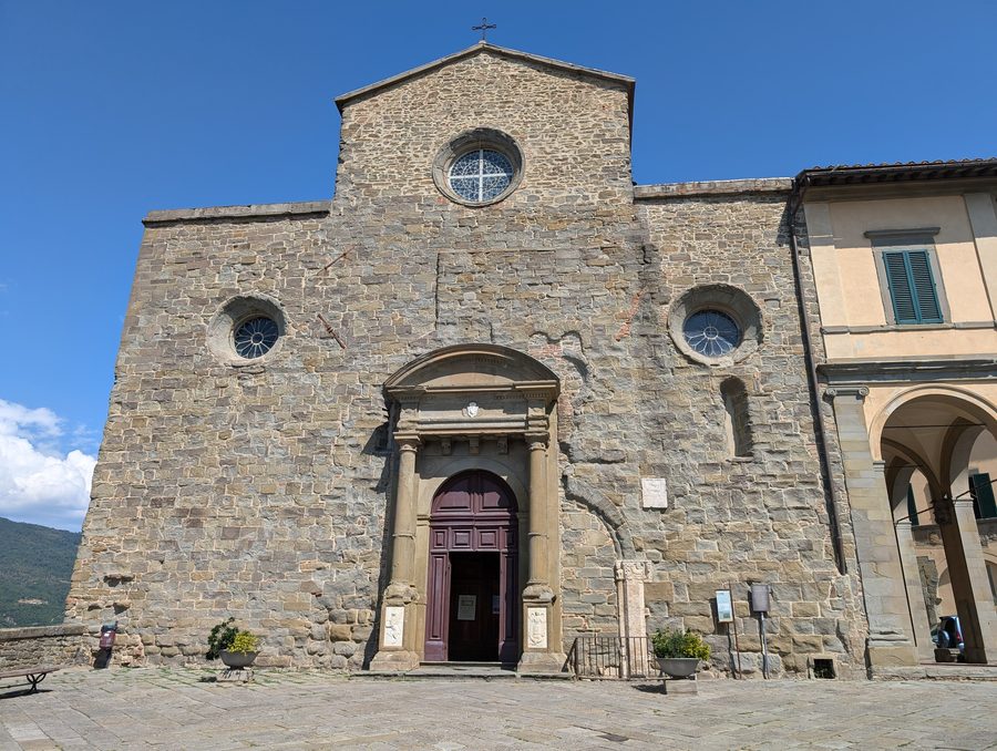 Vue de Cortona en Toscane