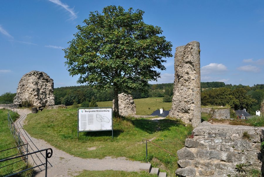 Ruines du château de Kronenburg à Kronenburg