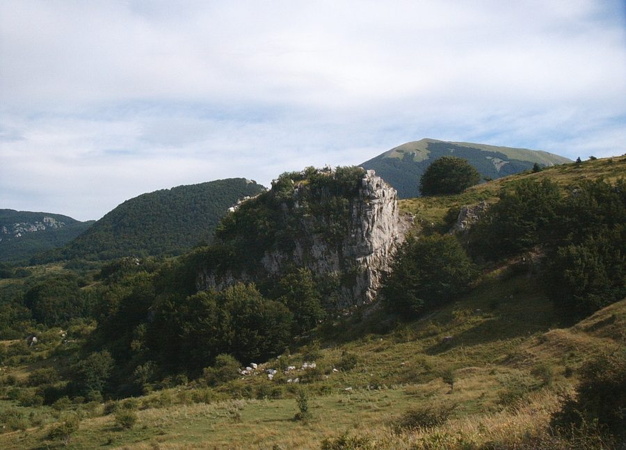 Paysage dans le parc national du Pollino en Italie